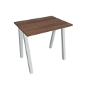 Pracovný stôl UNI A, 80x75,5x60 cm, orech/sivá