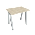 Pracovný stôl UNI A, 80x75,5x60 cm, agát/sivá