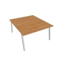 Pracovný stôl UNI A, 140x75,5x160 cm, jelša/sivá