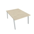 Pracovný stôl UNI A, 120x75,5x160 cm, agát/sivá