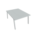 Pracovný stôl UNI A, 120x75,5x160 cm, sivá/sivá