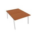 Pracovný stôl UNI A, 120x75,5x160 cm, čerešňa/biela