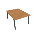 Pracovný stôl UNI A, 120x75,5x160 cm, jelša/čierna