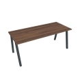 Rokovací stôl UNI A, 180x75,5x80 cm, orech/čierna