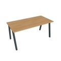 Rokovací stôl UNI A, 160x75,5x80 cm, dub/čierna