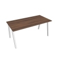 Rokovací stôl UNI A, 160x75,5x80 cm, orech/biela