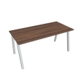 Rokovací stôl UNI A, 160x75,5x80 cm, orech/sivá