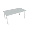 Rokovací stôl UNI A, 160x75,5x80 cm, sivá/biela