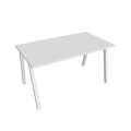 Rokovací stôl UNI A, 140x75,5x80 cm, biela/biela
