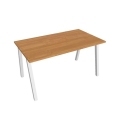 Rokovací stôl UNI A, 140x75,5x80 cm, jelša/biela