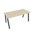 Pracovný stôl UNI A, 160x75,5x80 cm, agát/čierna
