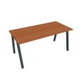 Pracovný stôl UNI A, 160x75,5x80 cm, čerešňa/čierna