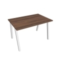 Pracovný stôl UNI A, 120x75,5x80 cm, orech/biela