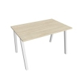 Pracovný stôl UNI A, 120x75,5x80 cm, agát/biela