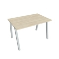 Pracovný stôl UNI A, 120x75,5x80 cm, agát/sivá