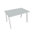 Pracovný stôl UNI A, 120x75,5x80 cm, sivá/biela