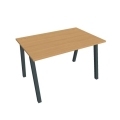 Pracovný stôl UNI A, 120x75,5x80 cm, buk/čierna