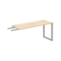 Pracovný stôl UNI O, kolmo reťaziaci, 160x75,5x60 cm, agát/sivá