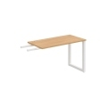Pracovný stôl UNI O, kolmo reťaziaci, 120x75,5x60 cm, dub/biela