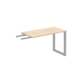 Pracovný stôl UNI O, kolmo reťaziaci, 120x75,5x60 cm, agát/sivá