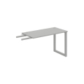 Pracovný stôl UNI O, kolmo reťaziaci, 120x75,5x60 cm, sivá/sivá
