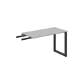 Pracovný stôl UNI O, kolmo reťaziaci, 120x75,5x60 cm, sivá/čierna