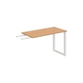 Pracovný stôl UNI O, kolmo reťaziaci, 120x75,5x60 cm, buk/biela