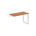 Pracovný stôl UNI O, kolmo reťaziaci, 120x75,5x60 cm, čerešňa/biela