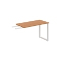 Pracovný stôl UNI O, kolmo reťaziaci, 120x75,5x60 cm, jelša/biela