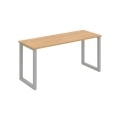Pracovný stôl UNI O, 160x75,5x60 cm, dub/sivá