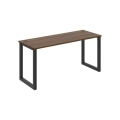 Pracovný stôl UNI O, 160x75,5x60 cm, orech/sivá