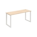 Pracovný stôl UNI O, 160x75,5x60 cm, agát/biela