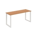 Pracovný stôl UNI O, 160x75,5x60 cm, jelša/biela