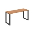 Pracovný stôl UNI O, 160x75,5x60 cm, jelša/čierna