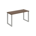 Pracovný stôl UNI O, 140x75,5x60 cm, orech/sivá