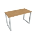 Pracovný stôl UNI O, 120x75,5x60 cm, dub/sivá