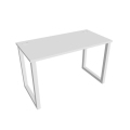 Pracovný stôl UNI O, 120x75,5x60 cm, biela/biela