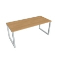 Rokovací stôl UNI O, 180x75,5x80 cm, dub/sivá