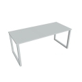 Rokovací stôl UNI O, 180x75,5x80 cm, sivá/sivá