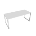 Rokovací stôl UNI O, 180x75,5x80 cm, biela/biela