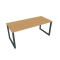 Rokovací stôl UNI O, 180x75,5x80 cm, buk/čierna