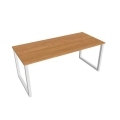 Rokovací stôl UNI O, 180x75,5x80 cm, jelša/biela
