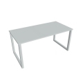 Rokovací stôl UNI O, 160x75,5x80 cm, sivá/sivá