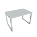 Pracovný stôl UNI O, 120x75,5x80 cm, sivá/sivá