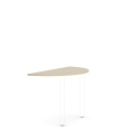 Doplnkový stôl bez nohy BASIC, 120x60x2,2cm, biela