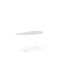 Doplnkový stôl bez nohy BASIC, 160x80x2,2cm, biela