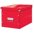 Štvorcová krabica Click & Store A4 červená