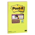 Bloček Post-it Super Sticky 127 mm x 203 mm XXXL linajkový zelenej a fuchsiovej farby