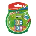 Strúhadlo KEYROAD CUTTER FISH plastové 3 ks blister mix farieb