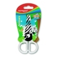 Školské nožnice KEYROAD zebra blister biele a čierne
